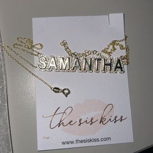 Samantha name plate